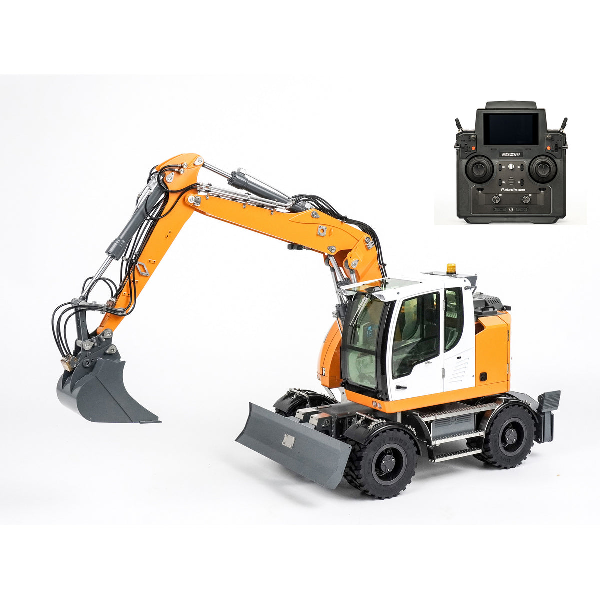Kudon CUT-914-LS Wheeled Hydraulic RC Excavator